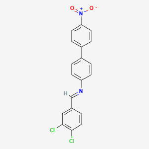 N-[(E)-(3,4-dichlorophenyl)methylidene]-4'-nitrobiphenyl-4-amine