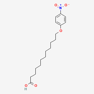 molecular formula C18H27NO5 B1501327 12-(4-Nitrophenoxy)dodecanoic acid CAS No. 230613-81-7