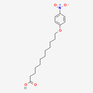 molecular formula C18H27NO5 B1501327 12-(4-硝基苯氧基)十二酸 CAS No. 230613-81-7