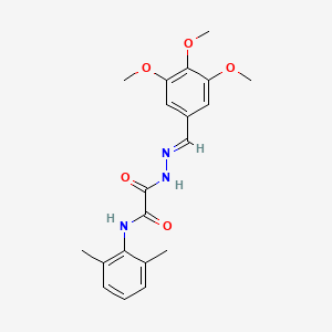 N-(2,6-dimethylphenyl)-2-oxo-2-[(2E)-2-(3,4,5-trimethoxybenzylidene)hydrazinyl]acetamide