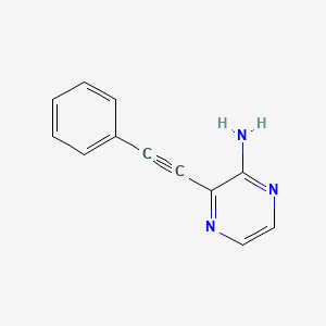 3-(Phenylethynyl)pyrazin-2-amine