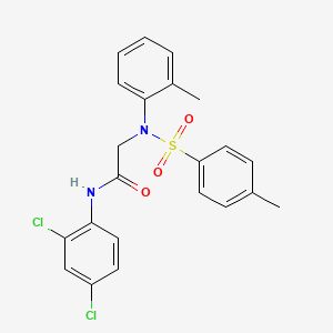 molecular formula C22H20Cl2N2O3S B15013283 N-(2,4-Dichlorophenyl)-2-[N-(2-methylphenyl)4-methylbenzenesulfonamido]acetamide 