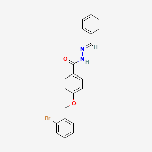 4-[(2-bromobenzyl)oxy]-N'-[(E)-phenylmethylidene]benzohydrazide