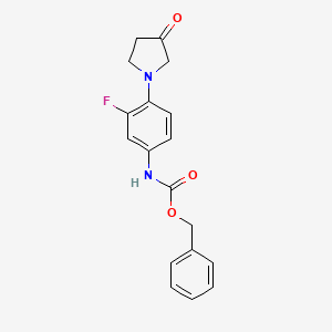 Benzyl 3-fluoro-4-(3-oxopyrrolidin-1-YL)phenylcarbamate