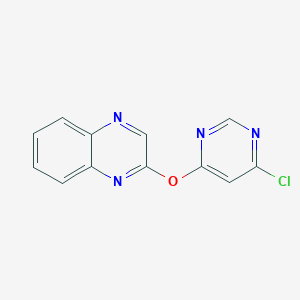 B1501332 2-(6-Chloro-pyrimidin-4-yloxy)-quinoxaline CAS No. 1065484-81-2