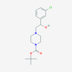 molecular formula C17H25ClN2O3 B1501333 4-[2-(3-Chloro-phenyl)-2-hydroxy-ethyl]-piperazine-1-carboxylic acid tert-butyl ester CAS No. 1146080-16-1