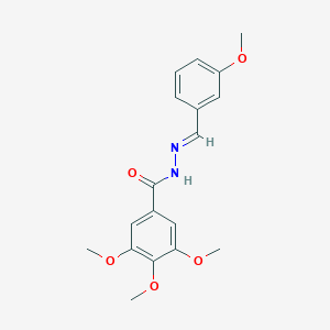 3,4,5-trimethoxy-N'-[(E)-(3-methoxyphenyl)methylidene]benzohydrazide