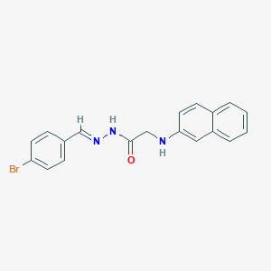 molecular formula C19H16BrN3O B15013360 N'-[(E)-(4-Bromophenyl)methylidene]-2-[(naphthalen-2-YL)amino]acetohydrazide 