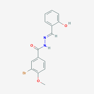 3-bromo-N'-[(E)-(2-hydroxyphenyl)methylidene]-4-methoxybenzohydrazide