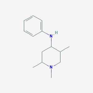 molecular formula C14H22N2 B15013380 1,2,5-trimethyl-N-phenylpiperidin-4-amine 