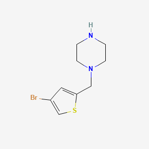 1-((4-Bromothiophen-2-yl)methyl)piperazine