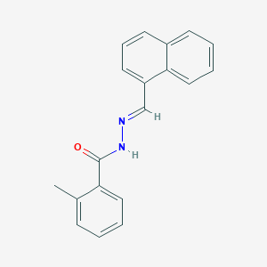 molecular formula C19H16N2O B15013411 2-methyl-N'-[(1E)-1-naphthylmethylene]benzohydrazide 