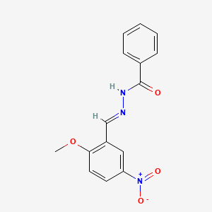 N'-[(E)-(2-Methoxy-5-nitrophenyl)methylidene]benzohydrazide