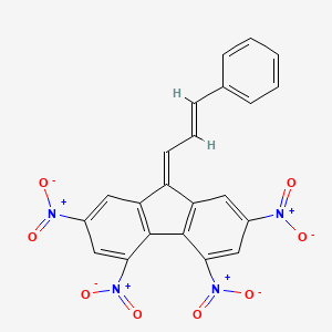 2,4,5,7-tetranitro-9-[(2E)-3-phenylprop-2-en-1-ylidene]-9H-fluorene