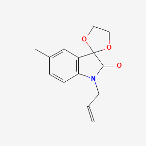 5'-methyl-1'-(prop-2-en-1-yl)spiro[1,3-dioxolane-2,3'-indol]-2'(1'H)-one