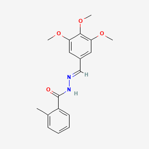 2-methyl-N'-[(E)-(3,4,5-trimethoxyphenyl)methylidene]benzohydrazide