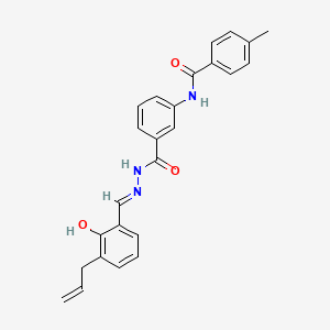 N-[3-({(2E)-2-[2-hydroxy-3-(prop-2-en-1-yl)benzylidene]hydrazinyl}carbonyl)phenyl]-4-methylbenzamide