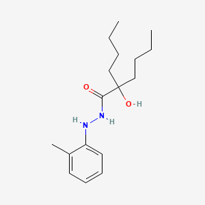 molecular formula C17H28N2O2 B15013498 2-butyl-2-hydroxy-N'-(2-methylphenyl)hexanehydrazide 