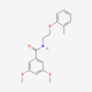 3,5-dimethoxy-N-[2-(2-methylphenoxy)ethyl]benzamide