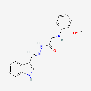 N'-(1H-indol-3-ylmethylene)-2-[(2-methoxyphenyl)amino]acetohydrazide