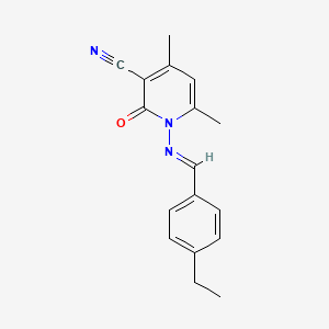 1-[(4-Ethylbenzylidene)amino]-4,6-dimethyl-2-oxo-1,2-dihydro-3-pyridinecarbonitrile