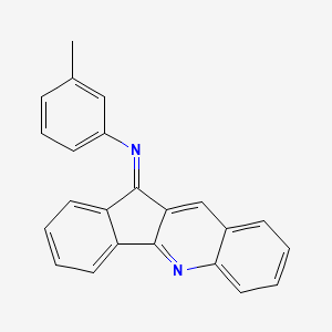 molecular formula C23H16N2 B15013657 N-[(11E)-11H-indeno[1,2-b]quinolin-11-ylidene]-3-methylaniline 