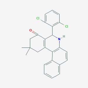 5-(2,6-dichlorophenyl)-2,2-dimethyl-2,3,5,6-tetrahydrobenzo[a]phenanthridin-4(1H)-one