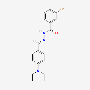 3-bromo-N'-{(E)-[4-(diethylamino)phenyl]methylidene}benzohydrazide