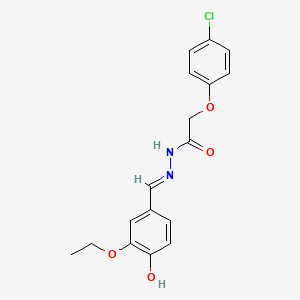 2-(4-chlorophenoxy)-N'-(3-ethoxy-4-hydroxybenzylidene)acetohydrazide