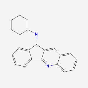 molecular formula C22H20N2 B15013929 N-[(11Z)-11H-indeno[1,2-b]quinolin-11-ylidene]cyclohexanamine 