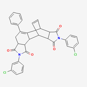 2,8-bis(3-chlorophenyl)-5-phenyl-3a,4,6,6a,9a,10,10a,10b-octahydro-6,10-ethenoisoindolo[5,6-e]isoindole-1,3,7,9(2H,8H)-tetrone