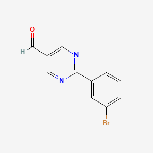2-(3-Bromophenyl)pyrimidine-5-carbaldehyde