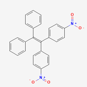 molecular formula C26H18N2O4 B15014117 1-Nitro-4-[1-(4-nitrophenyl)-2,2-diphenylethenyl]benzene 