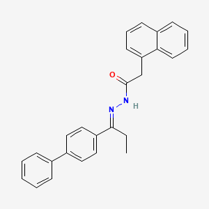 molecular formula C27H24N2O B15014144 N'-[(1E)-1-(biphenyl-4-yl)propylidene]-2-(naphthalen-1-yl)acetohydrazide 