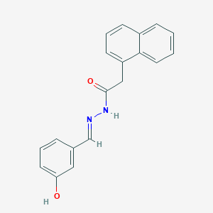 molecular formula C19H16N2O2 B15014173 N'-[(E)-(3-hydroxyphenyl)methylidene]-2-(naphthalen-1-yl)acetohydrazide 