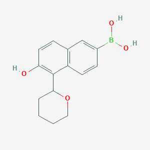 6-Hydroxy-5-(tetrahydropyran-2-yl)naphthalene-2-boronic acid