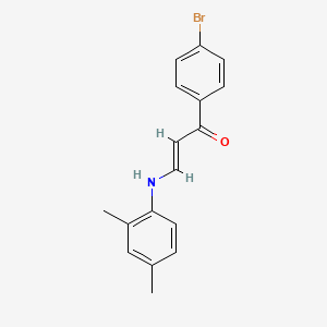 (Z)-1-(4-bromophenyl)-3-[(2,4-dimethylphenyl)imino]-1-propen-1-ol