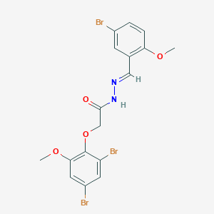 N'-[(E)-(5-bromo-2-methoxyphenyl)methylidene]-2-(2,4-dibromo-6-methoxyphenoxy)acetohydrazide