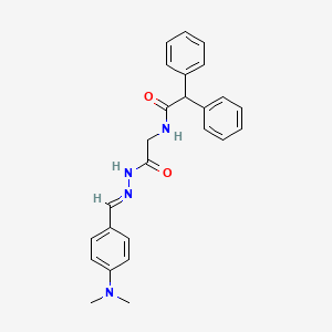 N-({N'-[(E)-[4-(Dimethylamino)phenyl]methylidene]hydrazinecarbonyl}methyl)-2,2-diphenylacetamide