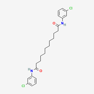 molecular formula C24H30Cl2N2O2 B15014295 N,N'-bis(3-chlorophenyl)dodecanediamide 