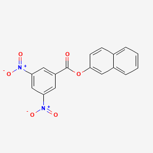 molecular formula C17H10N2O6 B15014352 Naphthalen-2-yl 3,5-dinitrobenzoate CAS No. 93261-40-6