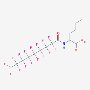 N-(2,2,3,3,4,4,5,5,6,6,7,7,8,8,9,9-hexadecafluorononanoyl)norleucine