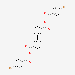 Bis[2-(4-bromophenyl)-2-oxoethyl] biphenyl-3,3'-dicarboxylate