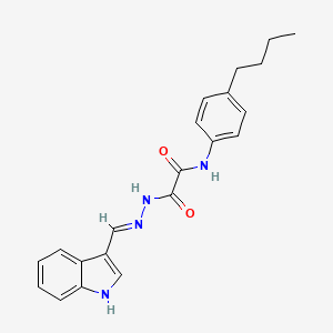 N-(4-butylphenyl)-2-[(2E)-2-(1H-indol-3-ylmethylidene)hydrazinyl]-2-oxoacetamide