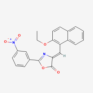 (4Z)-4-[(2-ethoxynaphthalen-1-yl)methylidene]-2-(3-nitrophenyl)-1,3-oxazol-5(4H)-one