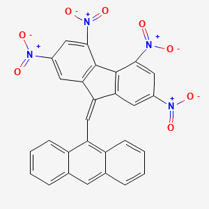 9-[(2,4,5,7-tetranitro-9H-fluoren-9-ylidene)methyl]anthracene