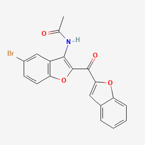 N-[2-(1-benzofuran-2-carbonyl)-5-bromo-1-benzofuran-3-yl]acetamide