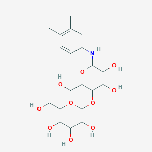 molecular formula C20H31NO10 B15014656 N-(3,4-dimethylphenyl)-4-O-hexopyranosylhexopyranosylamine 