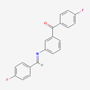 (4-fluorophenyl)(3-{[(E)-(4-fluorophenyl)methylidene]amino}phenyl)methanone