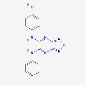 4-{[6-(Phenylamino)[1,2,5]oxadiazolo[3,4-b]pyrazin-5-yl]amino}phenol